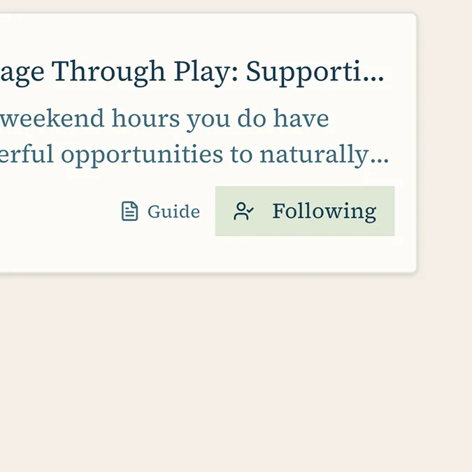Following a topic for periodic updates